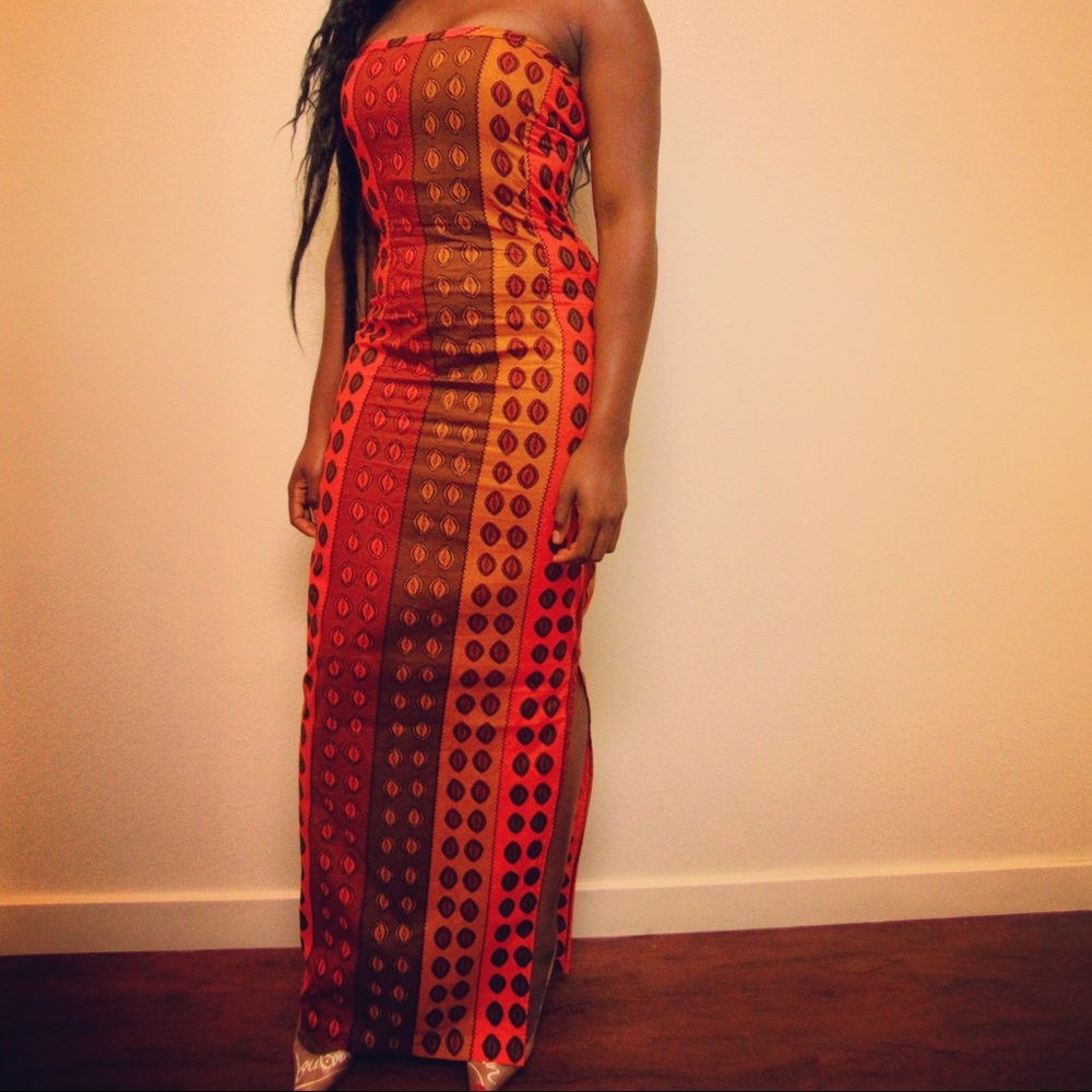 MALI Strapless Dress